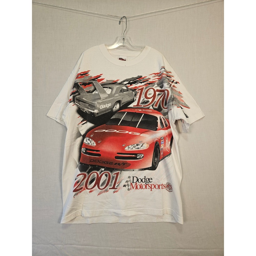 Vintage Racing Champions Dodge Motorsports 2001 We're Back T-Shirt Mens Large
